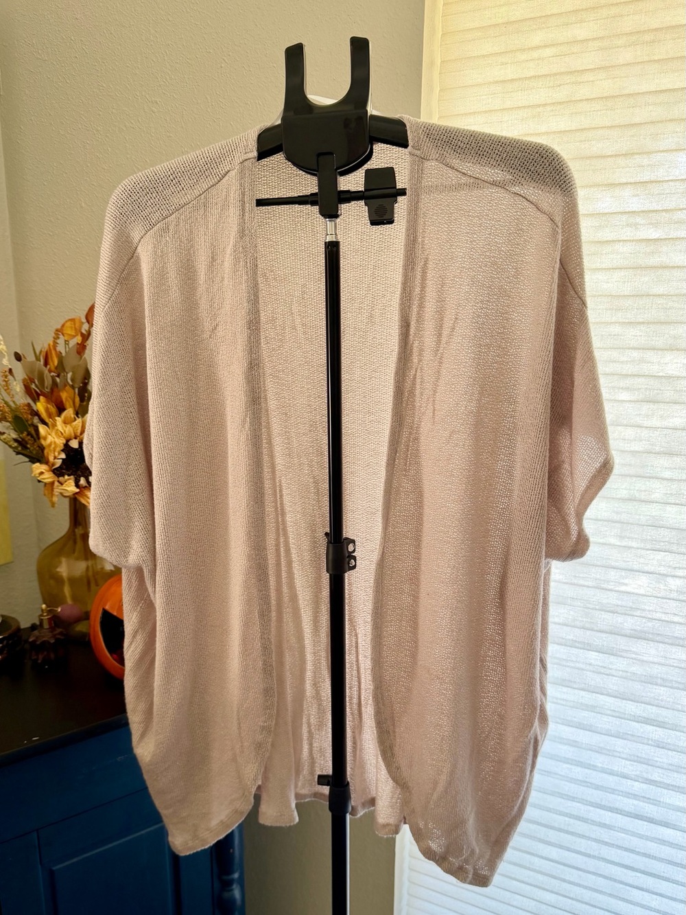 Torrid Size 2 18/20 Taupe Open Front Lightweight Knit Cardigan